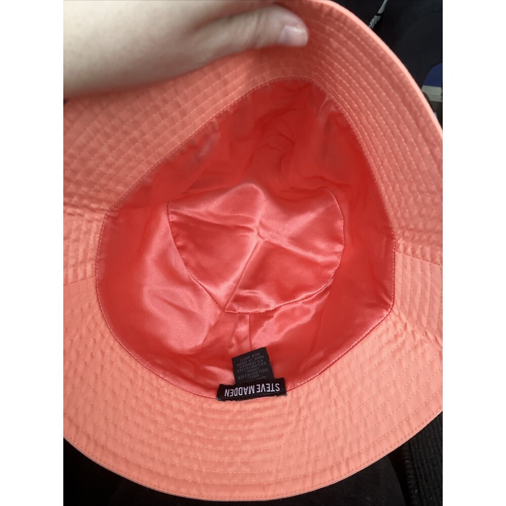Steve Madden Satin Lined Bucket Hat-Black UPF 50+ Sun Protection 1 SFM New Notag - Picture 3 of 6